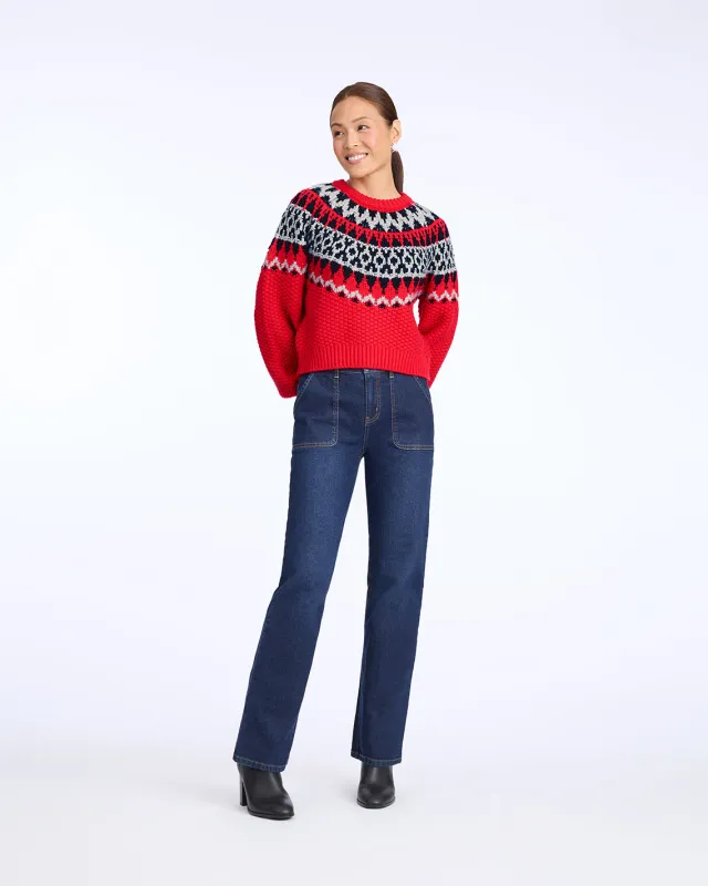 Wide Leg Denim Pant sold by Draper James