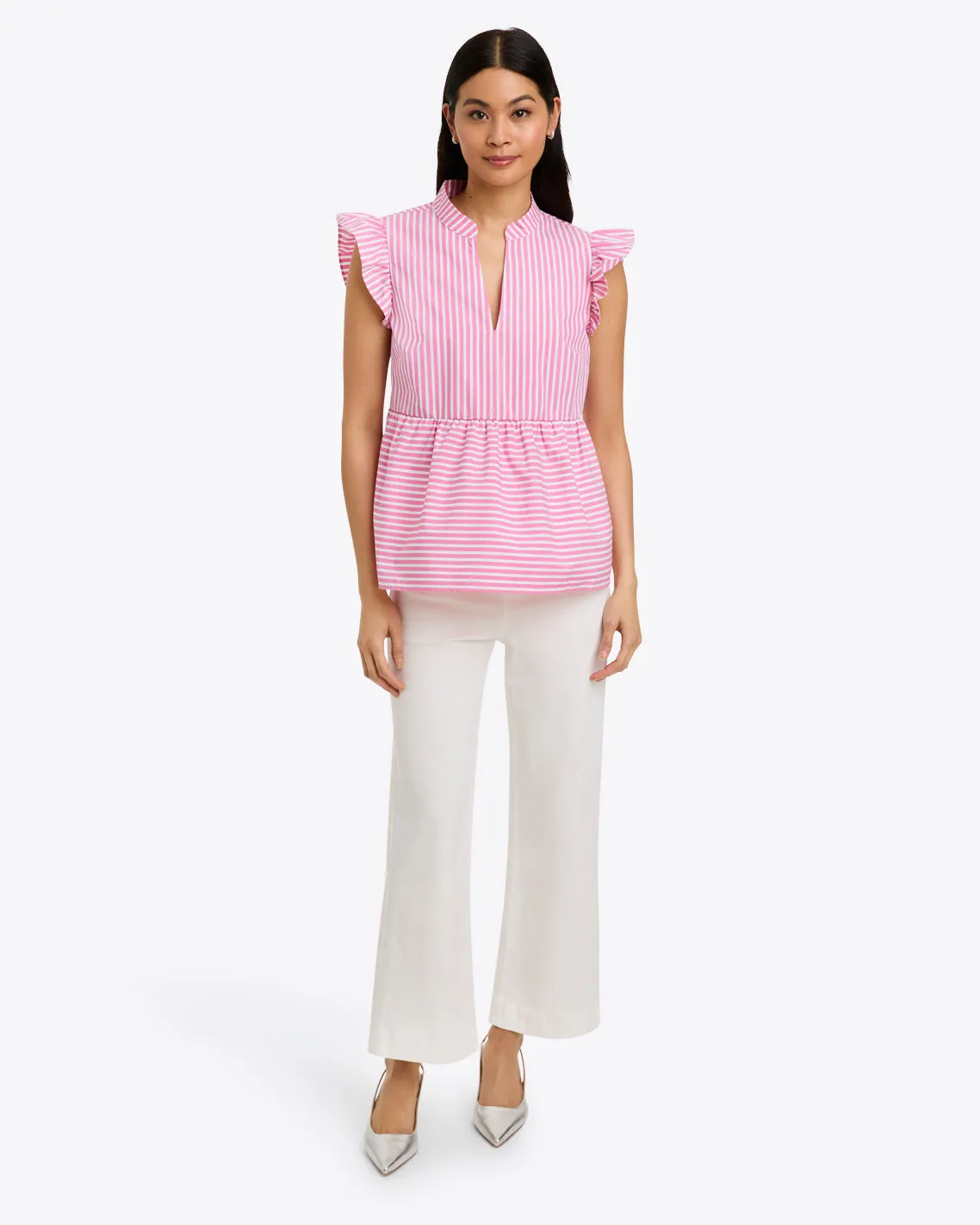 Penelope Top in Crisp Cotton sold by Draper James product image thumbnail 2