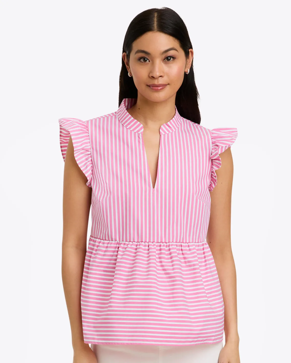 Penelope Top in Crisp Cotton sold by Draper James