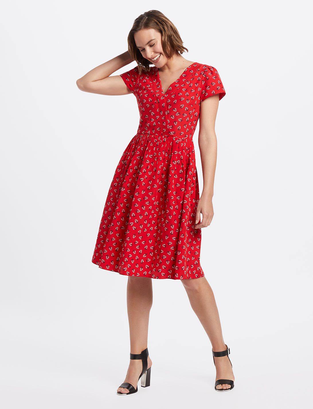 Floral V-Neck Dress sold by Draper James