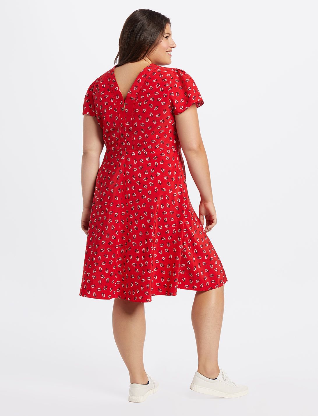 Floral V-Neck Dress sold by Draper James product image thumbnail 3