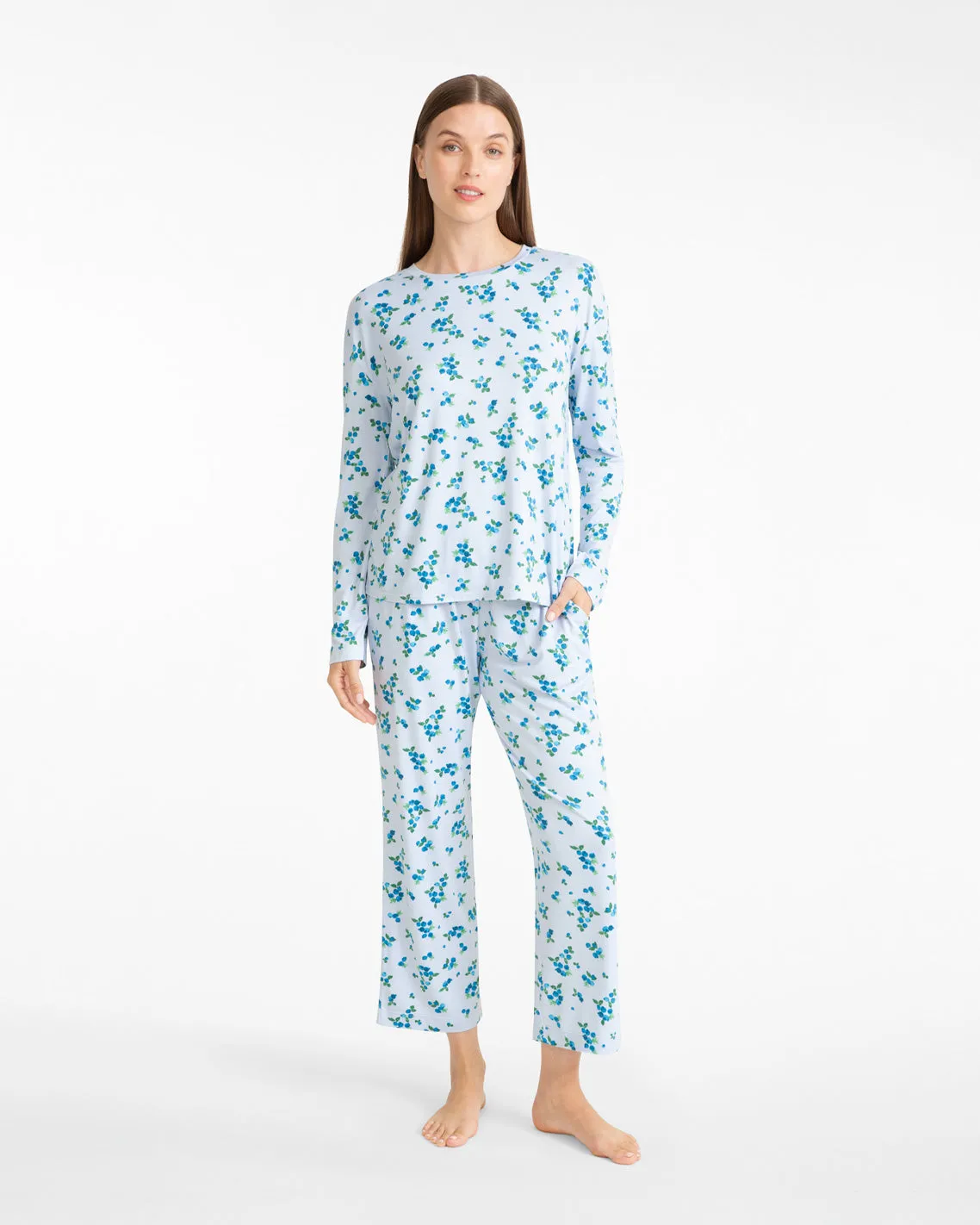 Amelia Pajama Set in Berries sold by Draper James