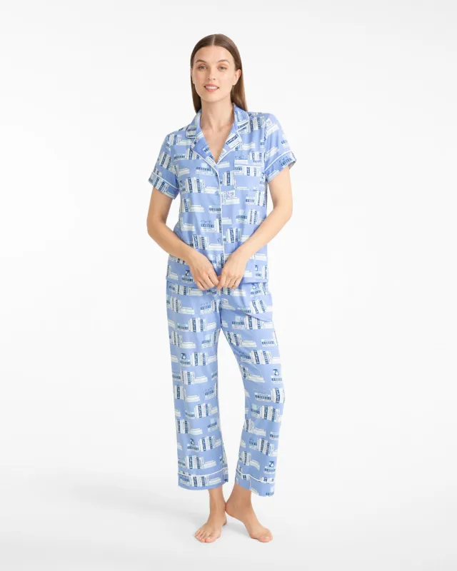 Linda Pajama Set in Bookstack sold by Draper James