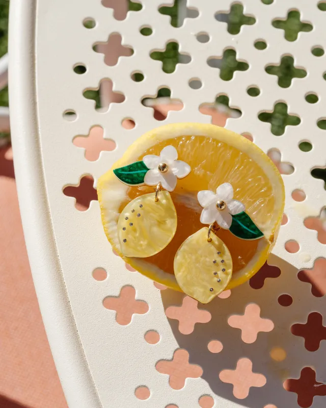 Lemon Drop Earrings sold by Draper James