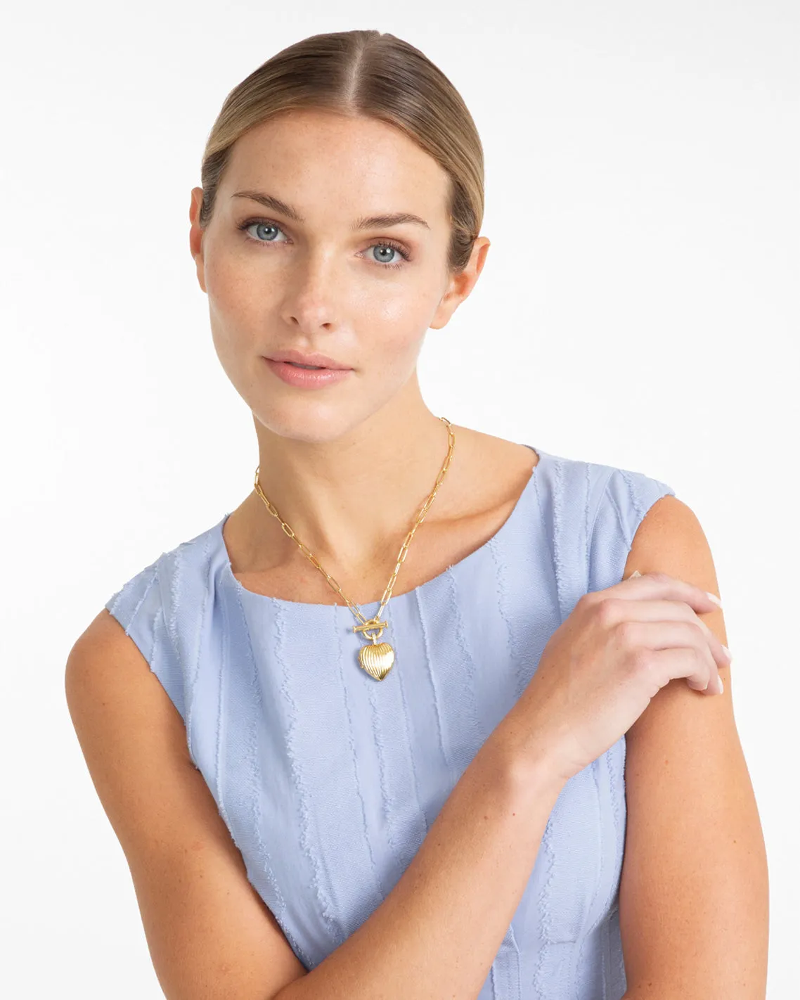 Heart Locket Necklace sold by Draper James product image thumbnail 2