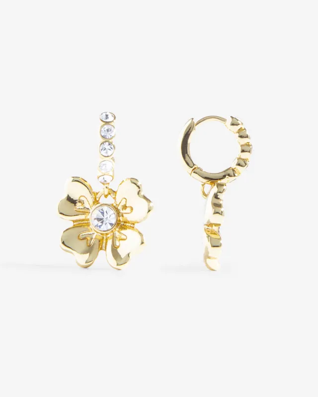 Lucky Clover Hoop Earrings sold by Draper James