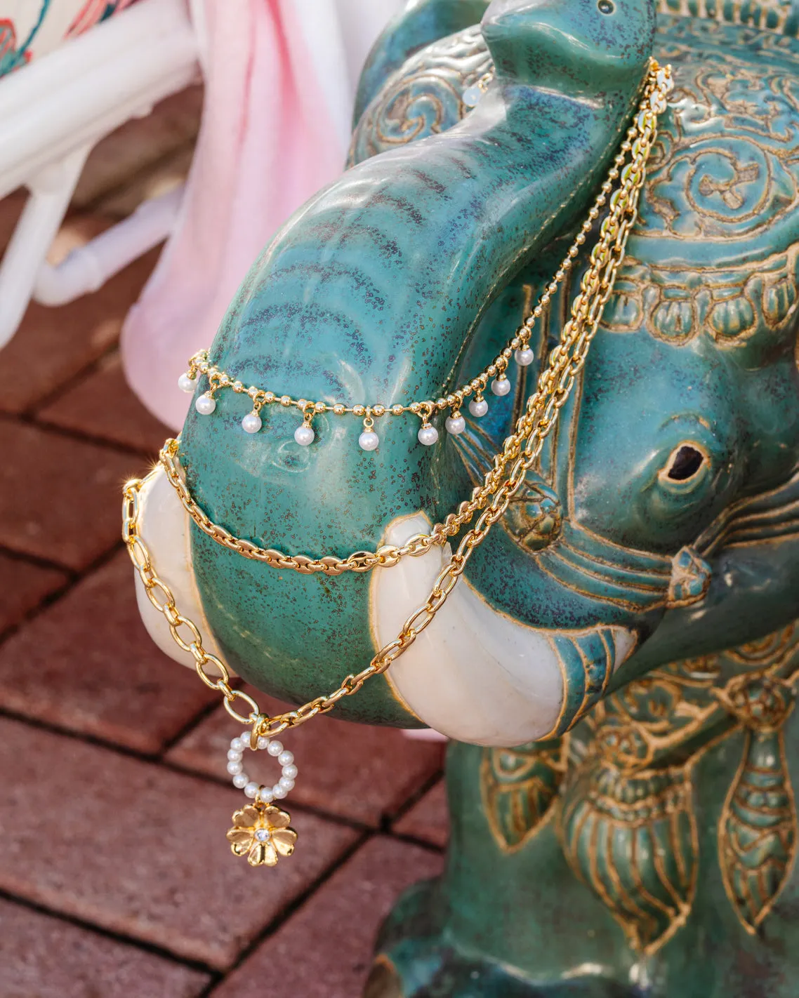 Tres Chic Layering Necklace sold by Draper James