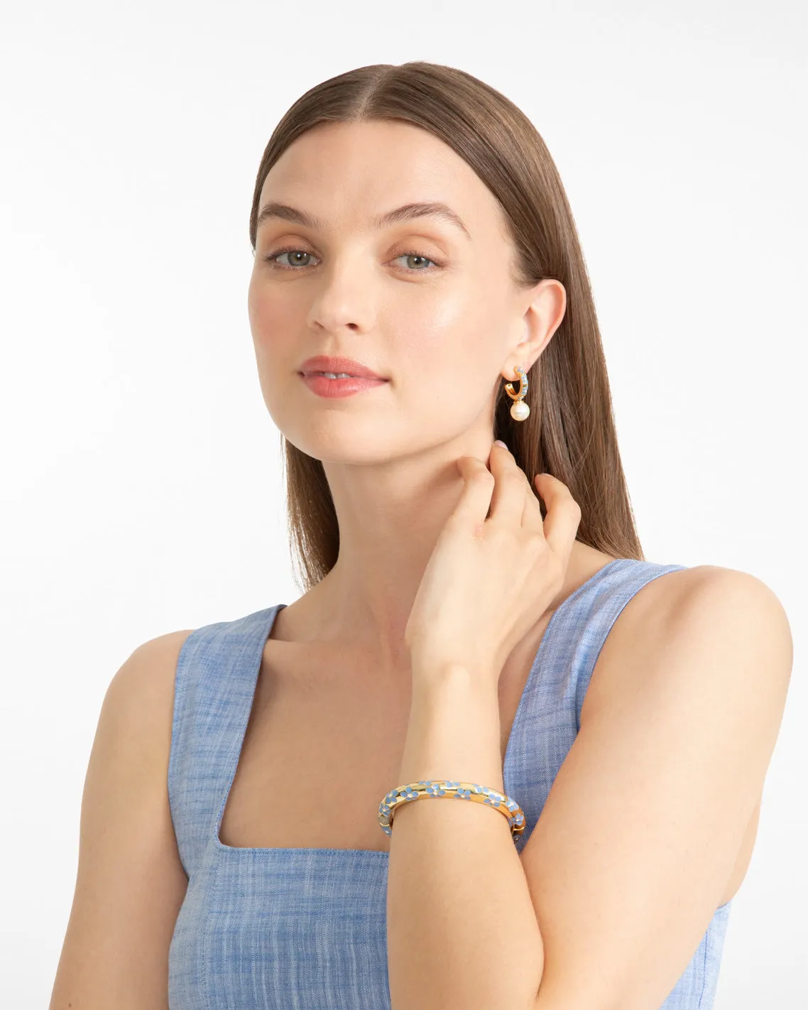 Enamel Hinged Oval Bangle sold by Draper James product image thumbnail 2