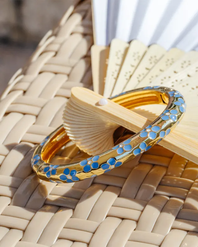 Enamel Hinged Oval Bangle sold by Draper James