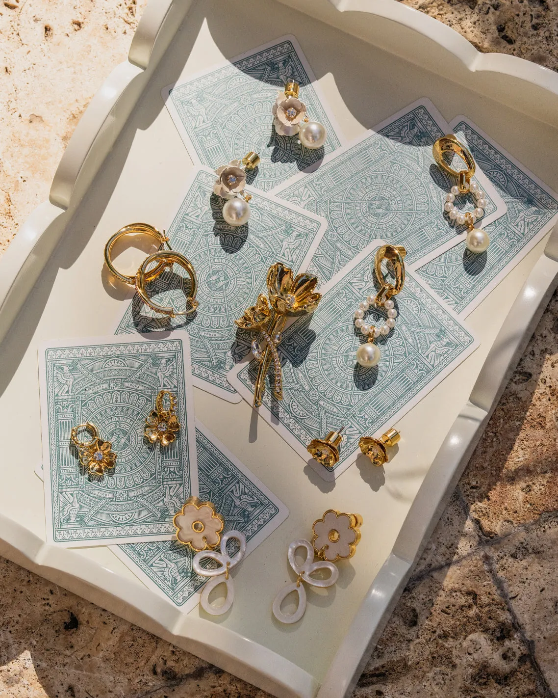 Acetate Petal Earrings sold by Draper James product image thumbnail 4