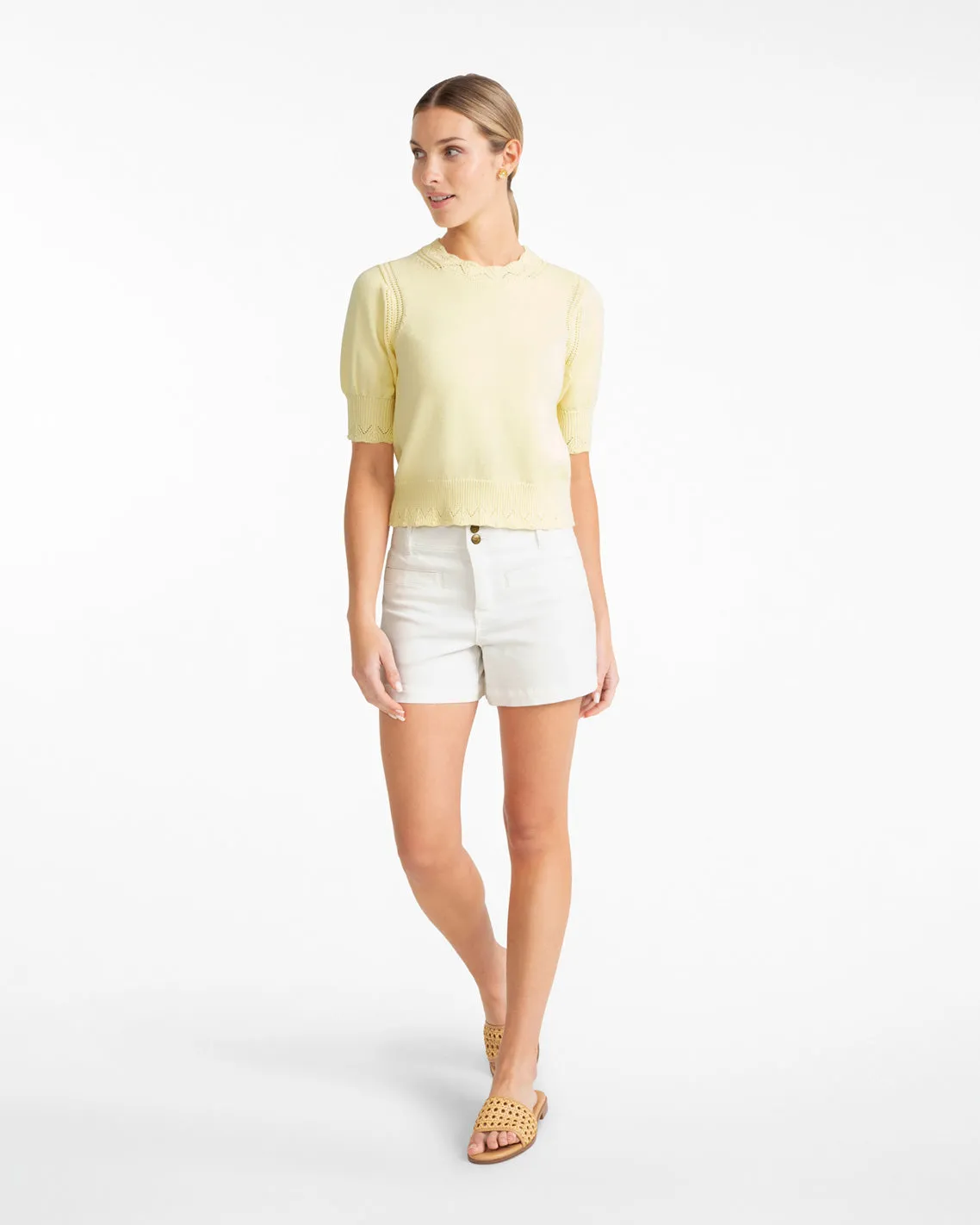 Spring Sweater in Flan sold by Draper James