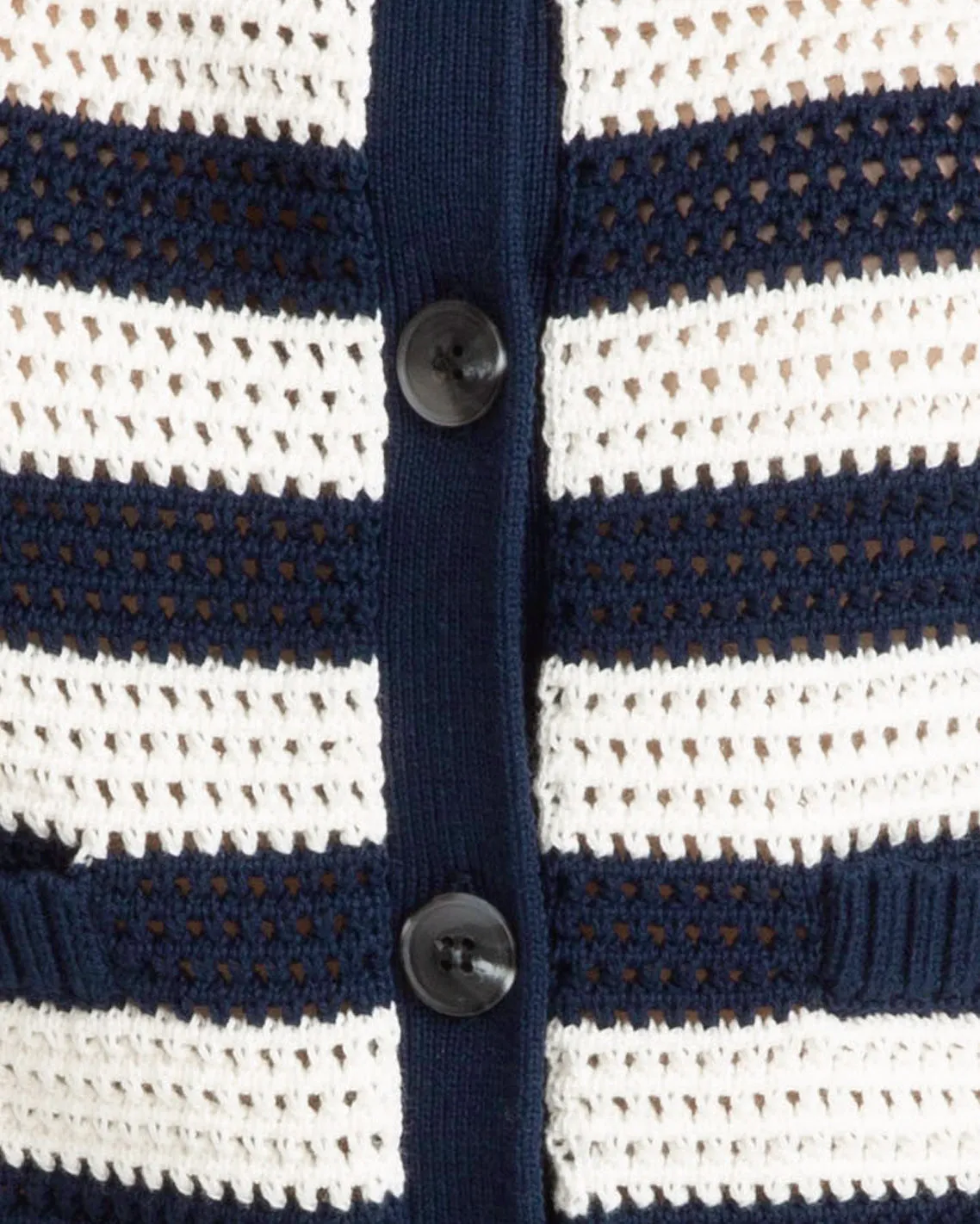 Blue & White SS Cardigan sold by Draper James product image thumbnail 3