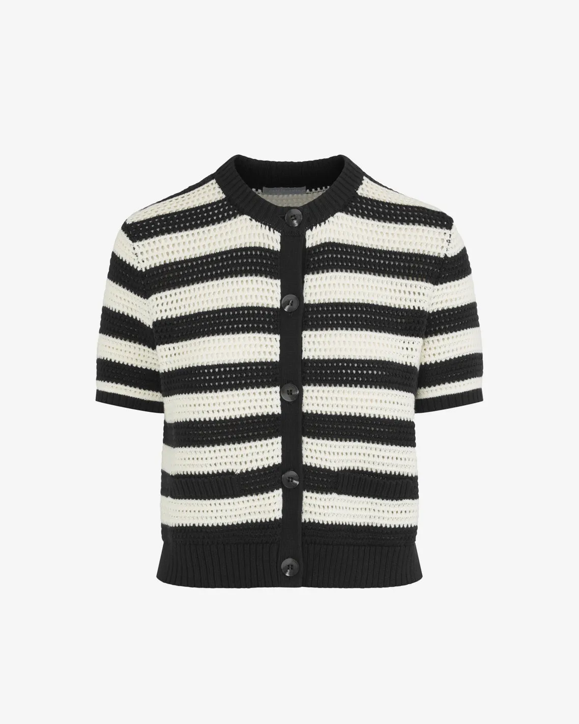 Blue & White SS Cardigan sold by Draper James product image thumbnail 4