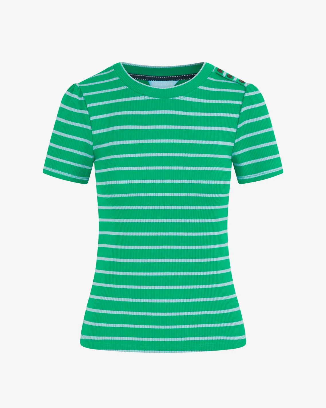 Stripe Crewneck Tee in Green sold by Draper James product image thumbnail 3