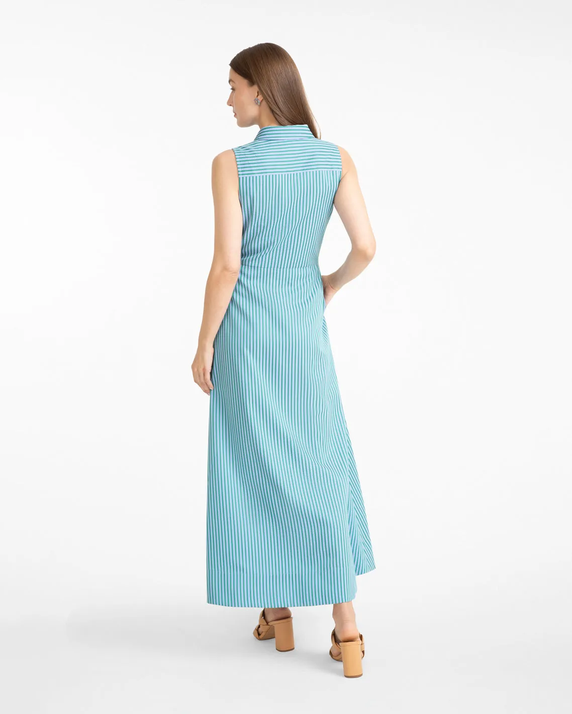 Evangeline Dress in Seersucker Stripe sold by Draper James product image thumbnail 3