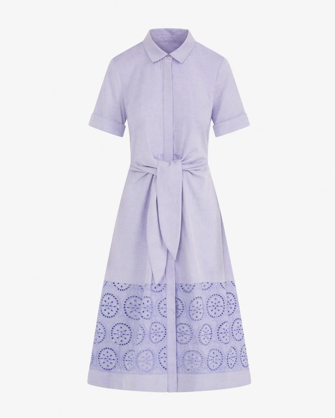 Riley Midi Shirtdress in Embroidery sold by Draper James product image thumbnail 4