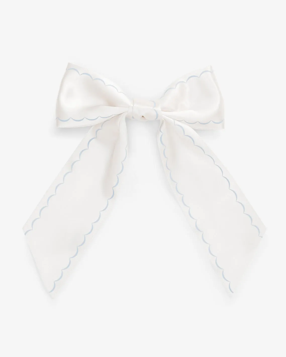 Scallop Embroidery Bow Clip sold by Draper James product image thumbnail 2