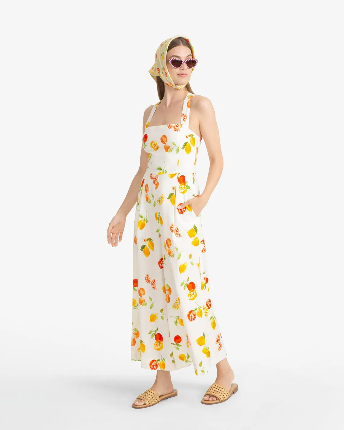 Kendall Jumpsuit Citrus Print sold by Draper James product image thumbnail 5