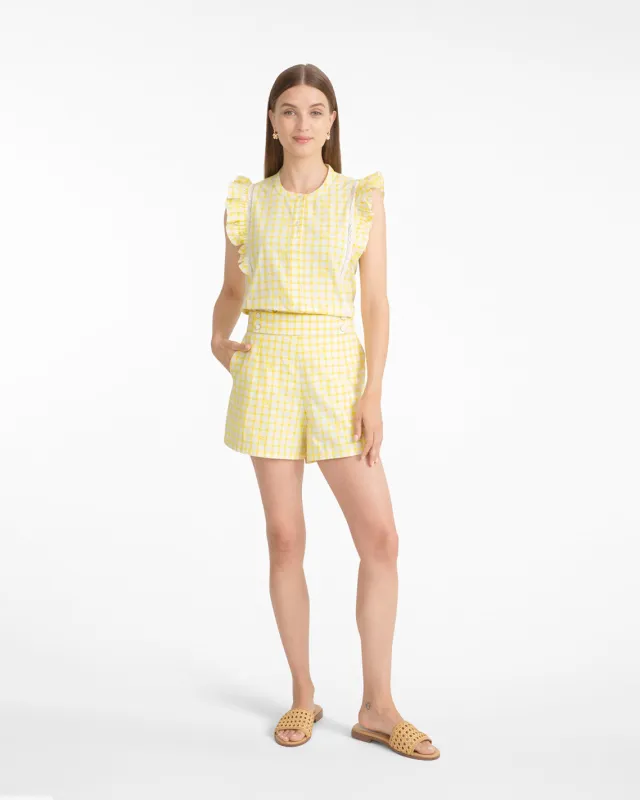 Grid Print Top made by Draper James