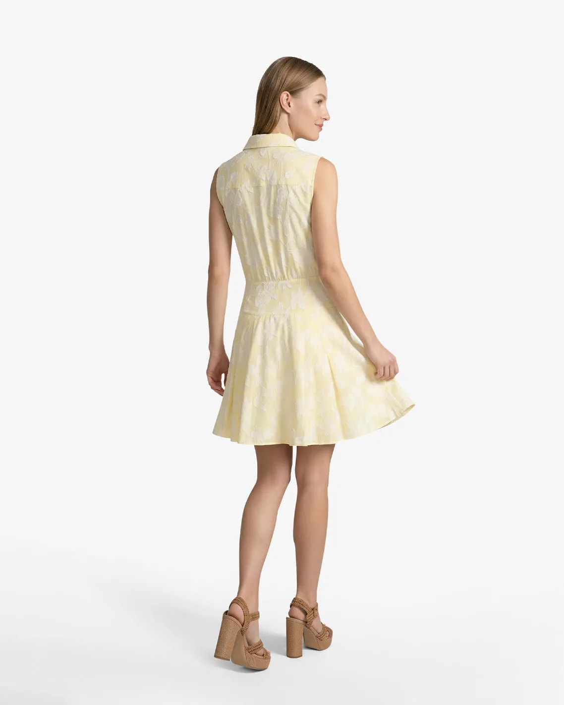 Brighton Mini Collared Dress in Striped Fil Coupe sold by Draper James product image thumbnail 2