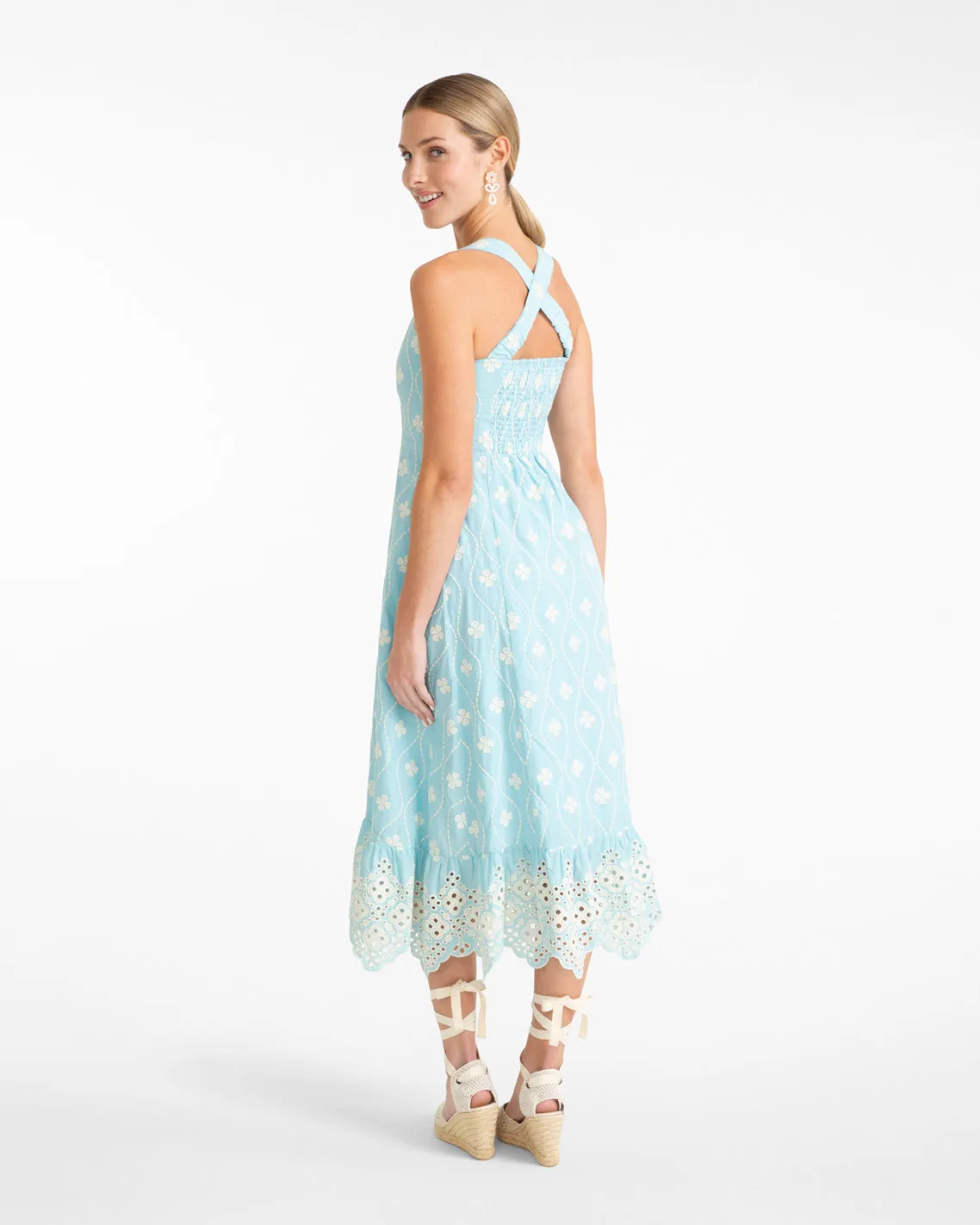 Ralph Dress in Eyelet Embroidery sold by Draper James product image thumbnail 3