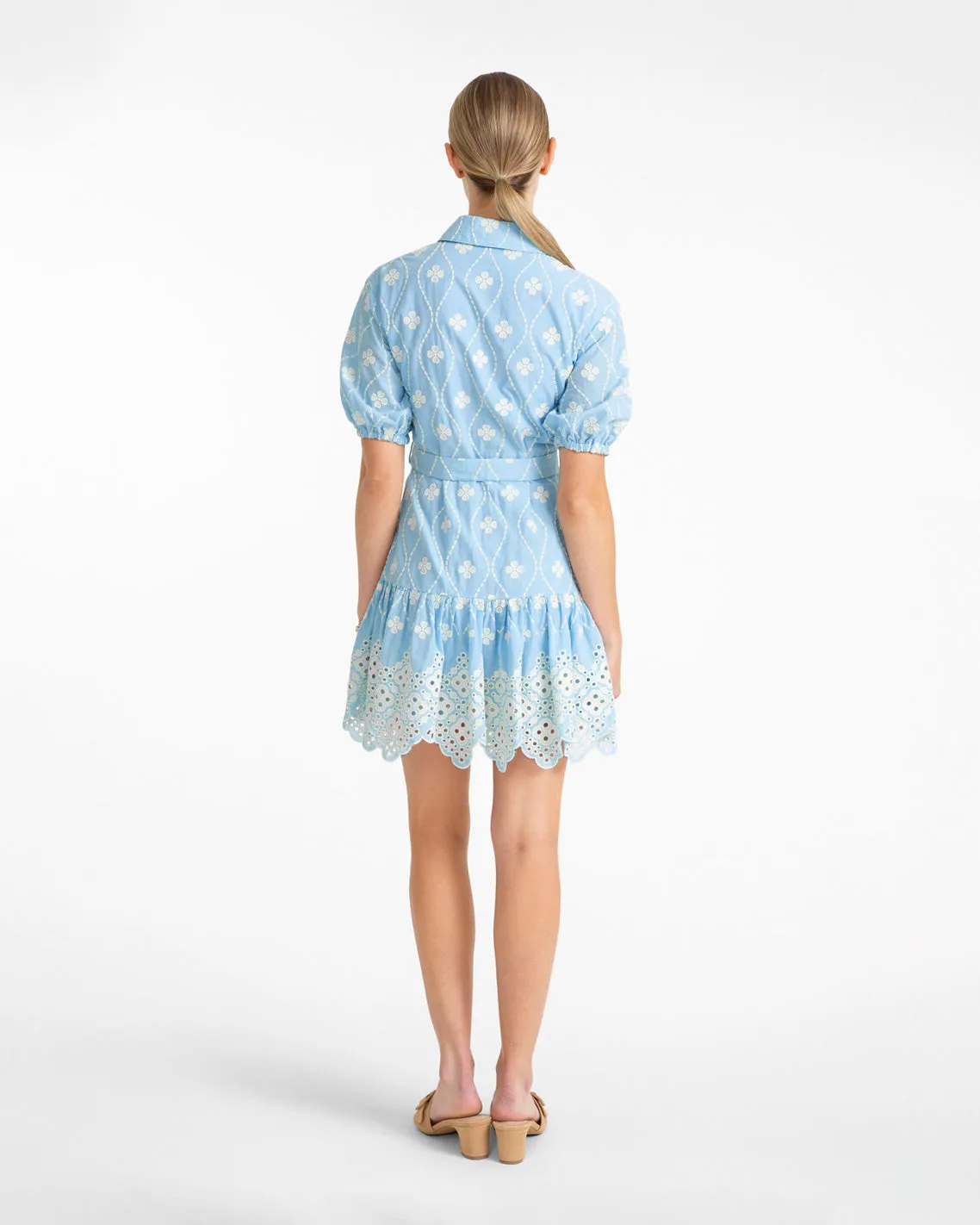Kallie Mini Dress in Eyelet Embroidery sold by Draper James product image thumbnail 3