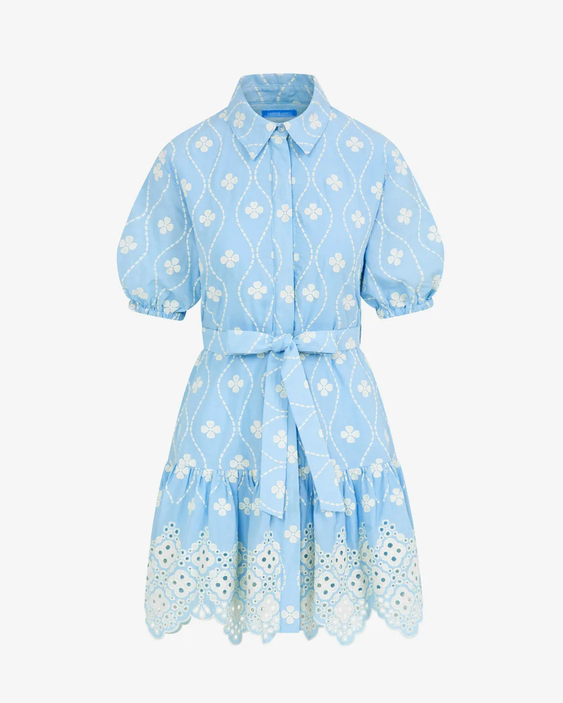 Kallie Mini Dress in Eyelet Embroidery sold by Draper James product image thumbnail 4
