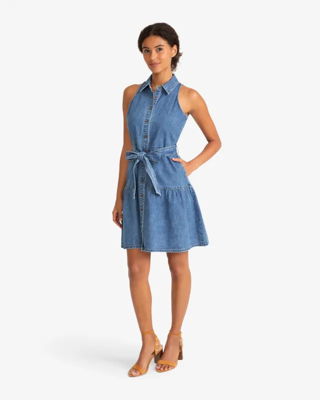 Lexi Sleeveless Tie Waist Dress made by Draper James