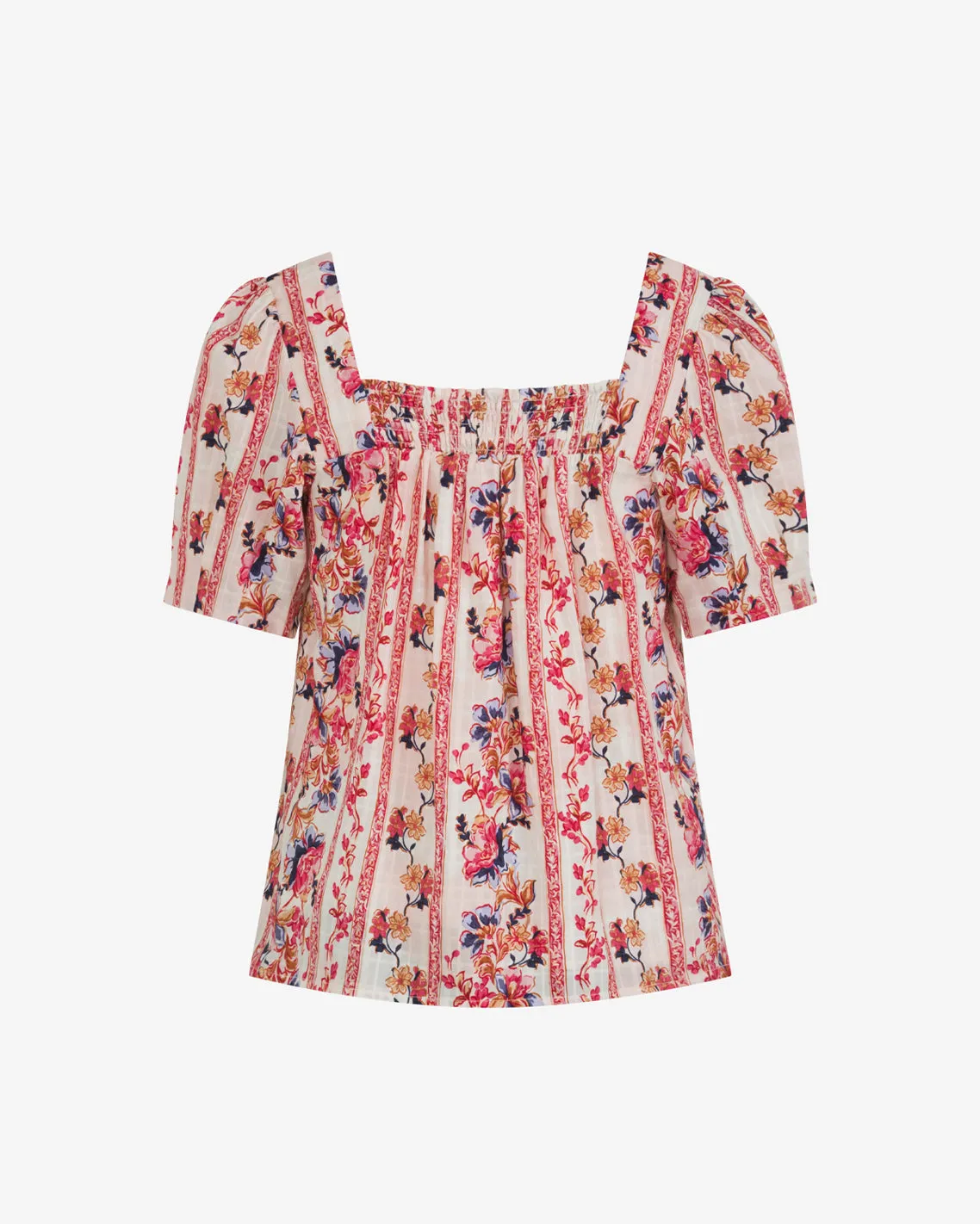 Square Neck Floral Top sold by Draper James product image thumbnail 4