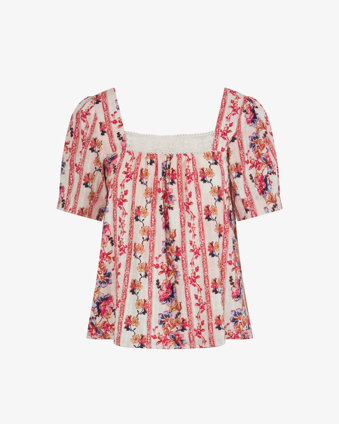 Square Neck Floral Top sold by Draper James product image thumbnail 3