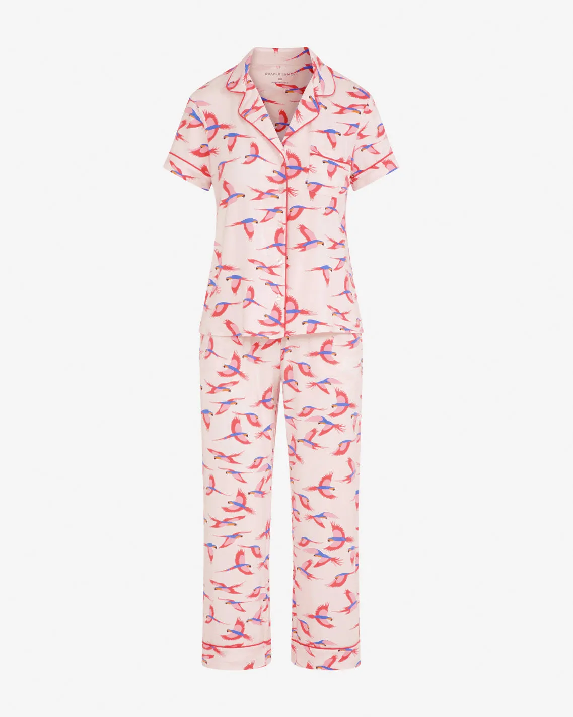 Short Sleeve Linda in Pink Parrot sold by Draper James product image thumbnail 4