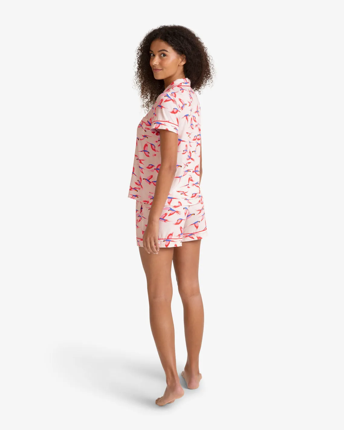 Sara Pajama in Pink Parrot sold by Draper James product image thumbnail 2