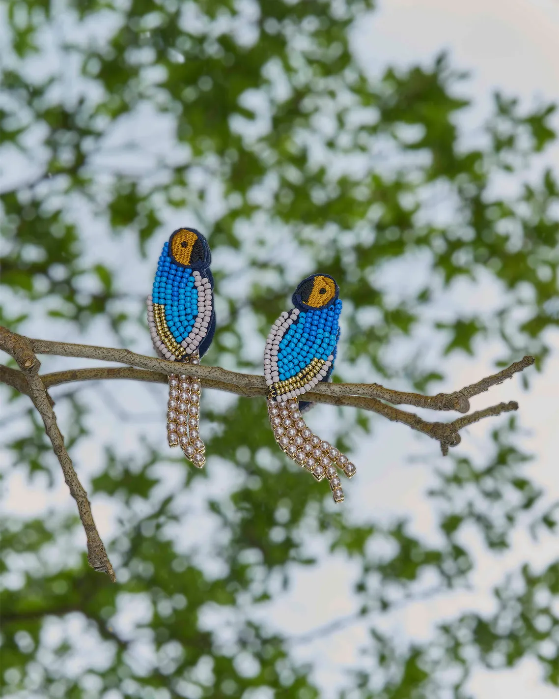 Beaded Parrot Earrings sold by Draper James