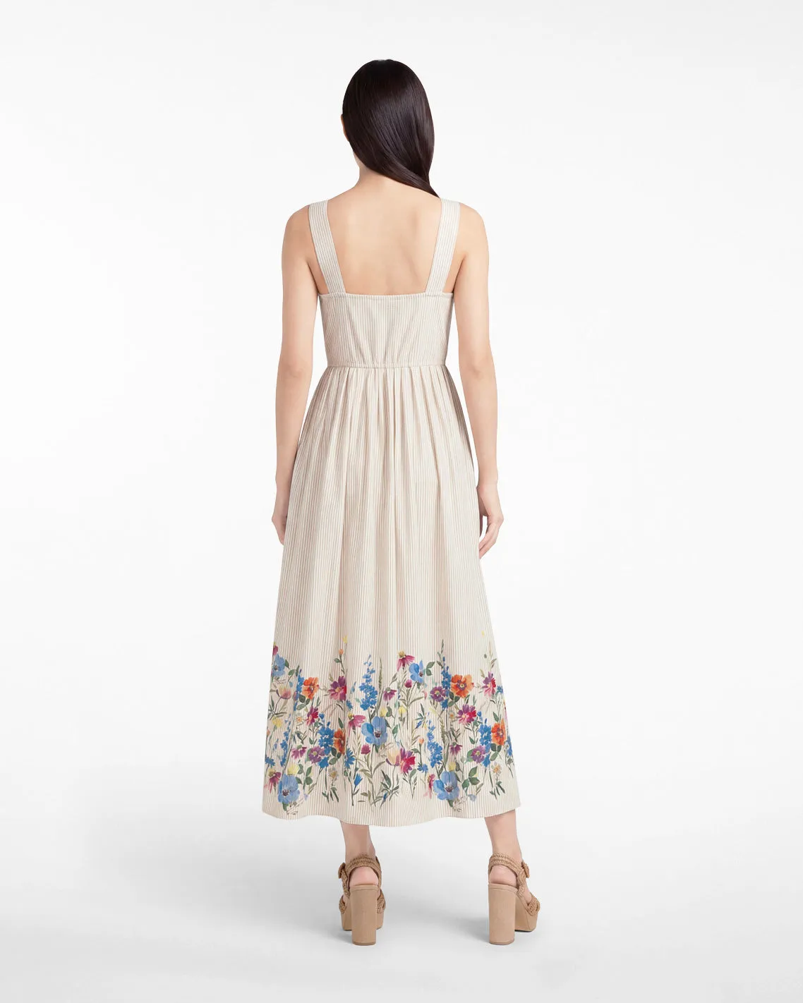 Clarence Midi Dress in Summer Blooms sold by Draper James product image thumbnail 4