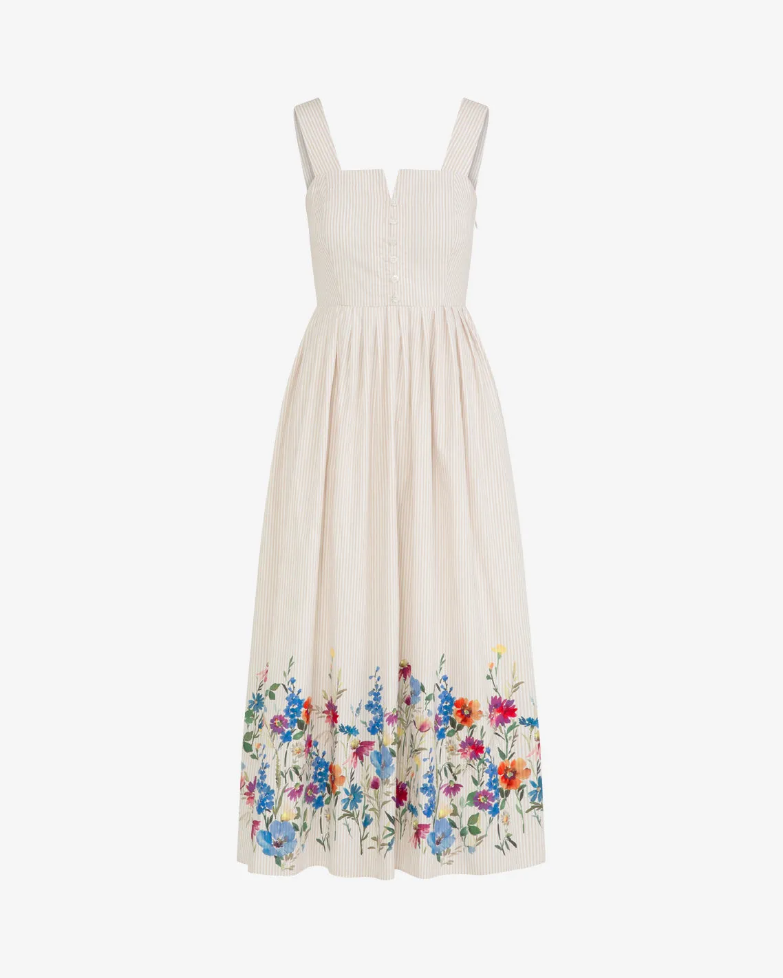 Clarence Midi Dress in Summer Blooms sold by Draper James product image thumbnail 5