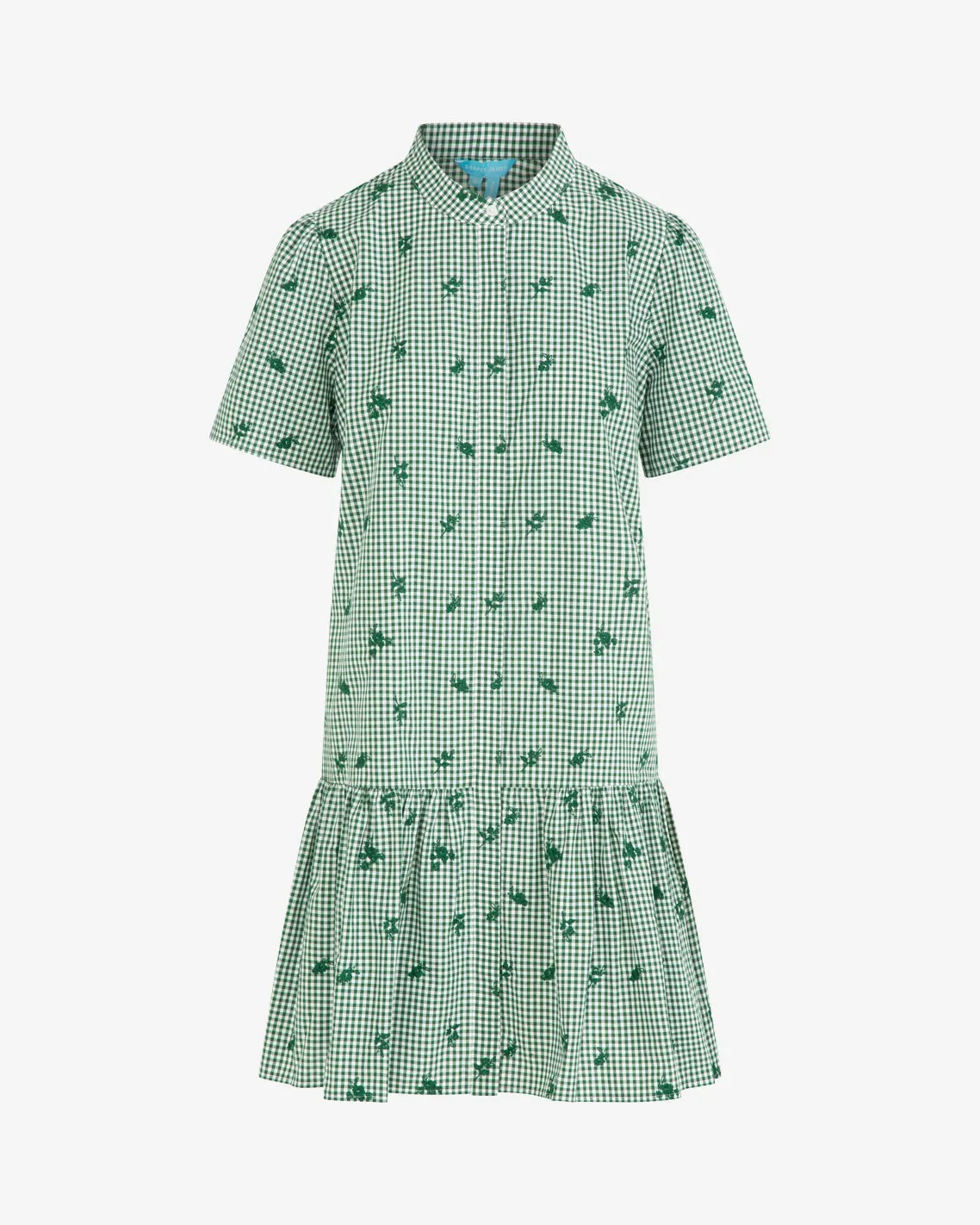 Molly Mini Dress in Green Gingham sold by Draper James product image thumbnail 4