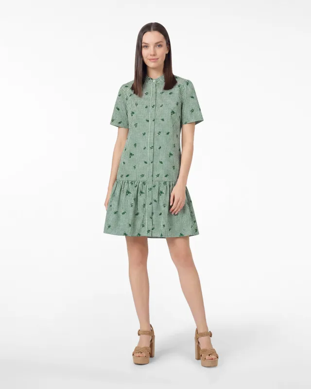 Molly Mini Dress in Green Gingham made by Draper James