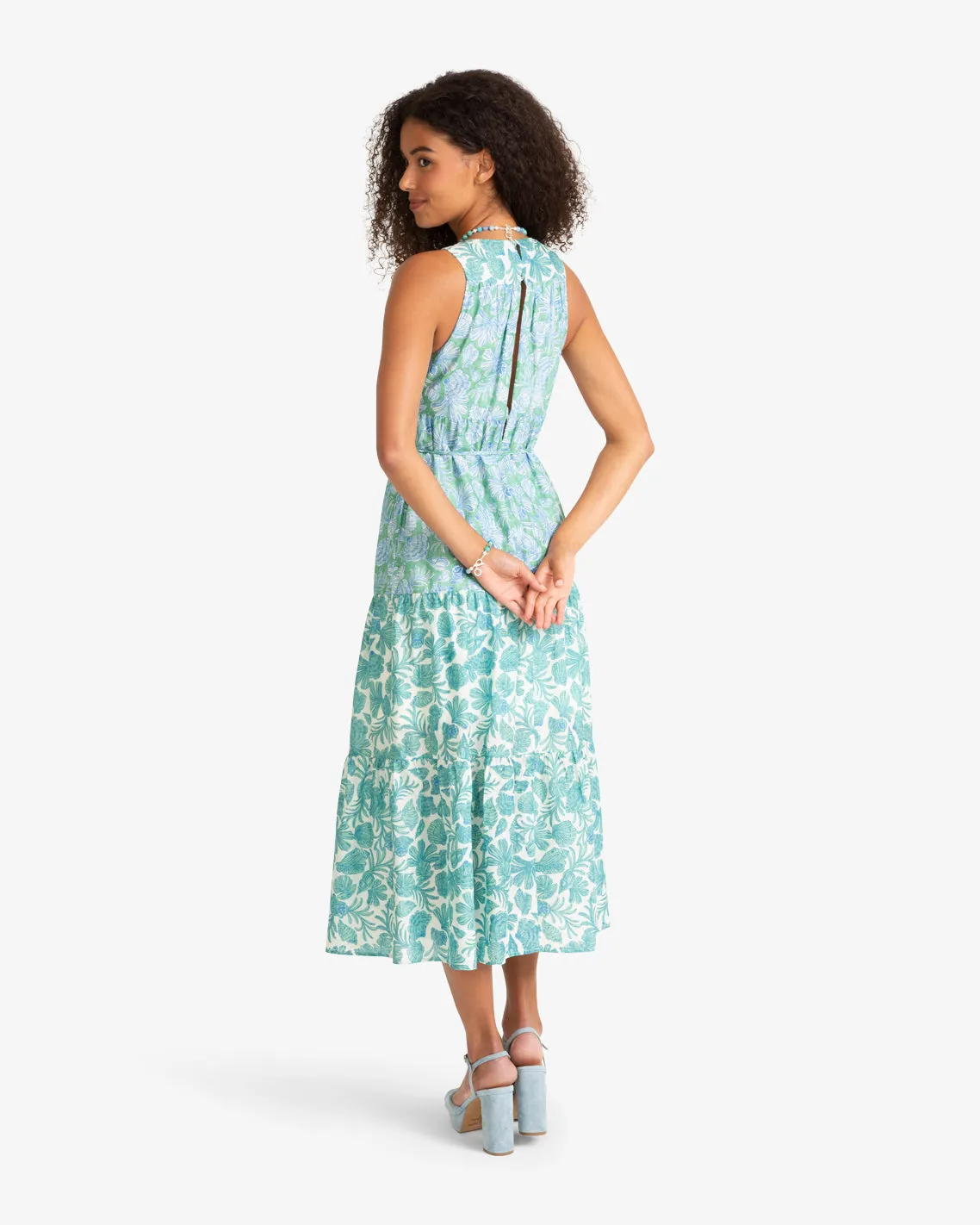 Marlow Two Tone Shell Midi Dress sold by Draper James product image thumbnail 3