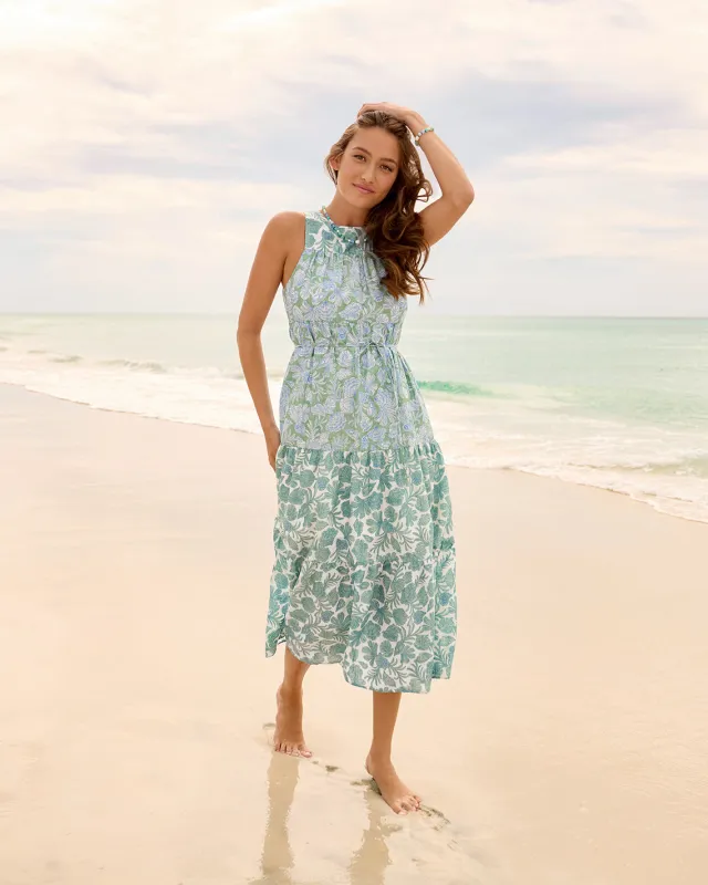 Marlow Two Tone Shell Midi Dress made by Draper James