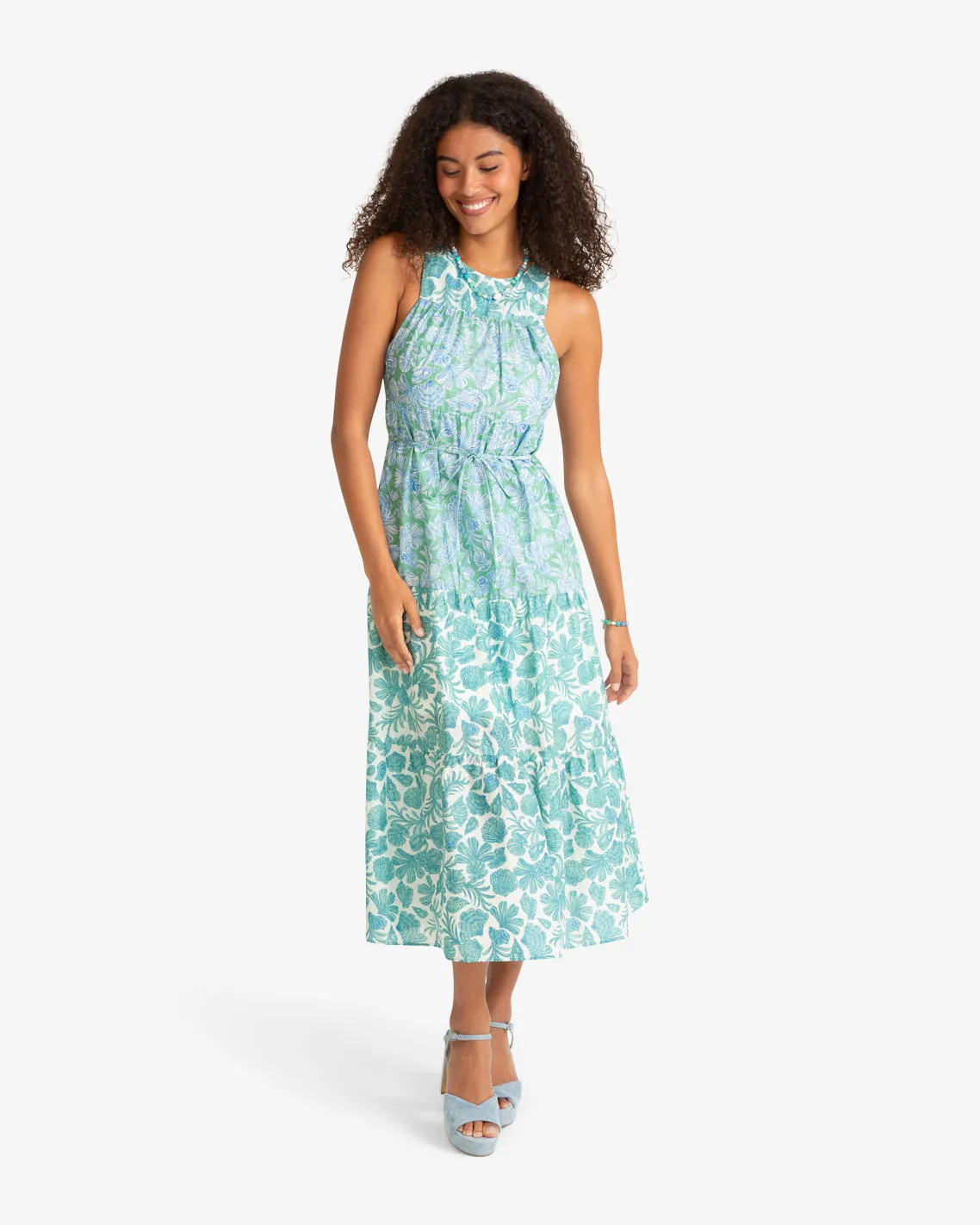 Marlow Two Tone Shell Midi Dress sold by Draper James product image thumbnail 2