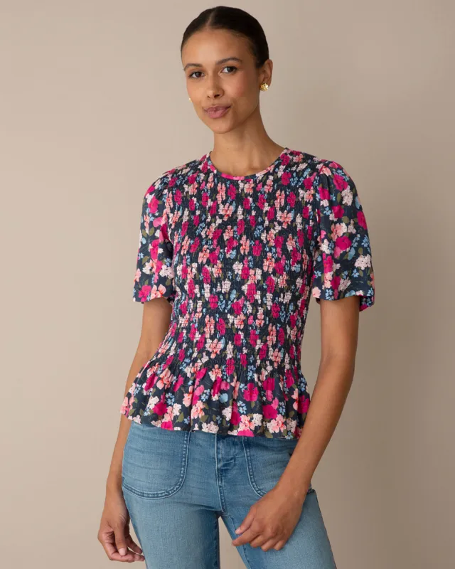Smocked Top in Whimsical Garden made by Draper James