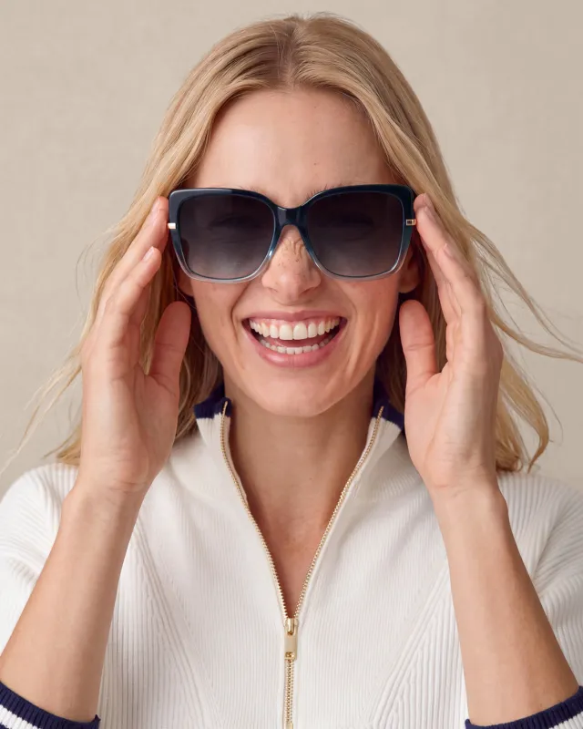 Sunglasses in Navy Gradient made by Draper James