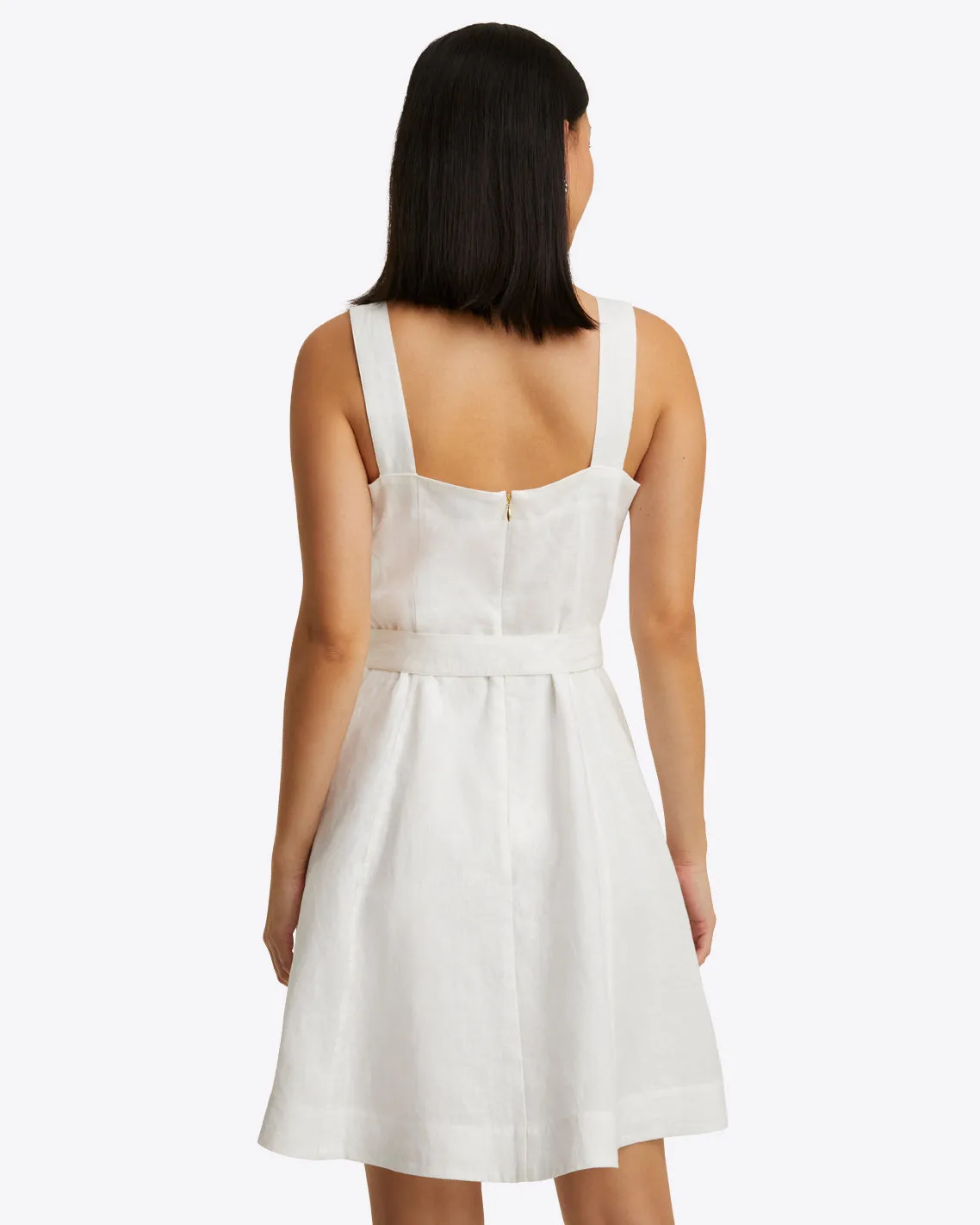 Kylie Love Circle Mini Dress in Linen sold by Draper James product image thumbnail 2