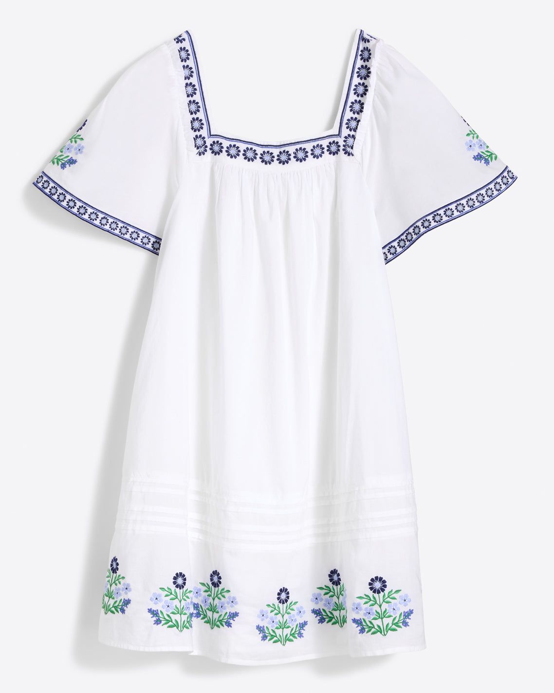 Maren Mini Dress in Floral Embroidery sold by Draper James product image thumbnail 5