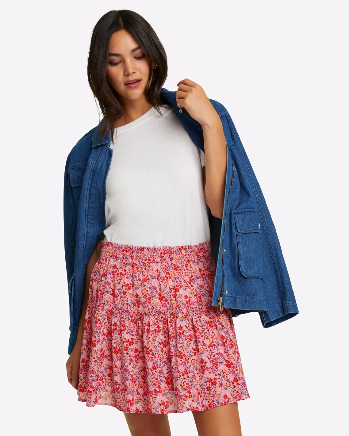 Pull On Mini Skirt sold by Draper James product image thumbnail 4