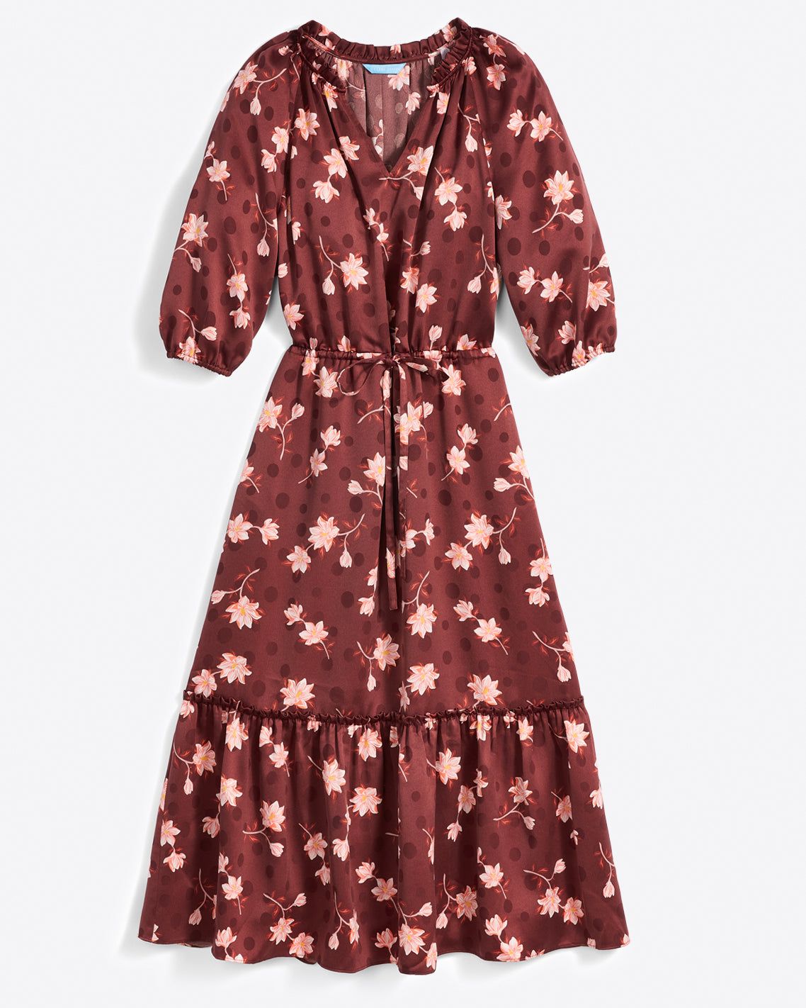 Martina Popover Dress in Magnolia Dot sold by Draper James product image thumbnail 2