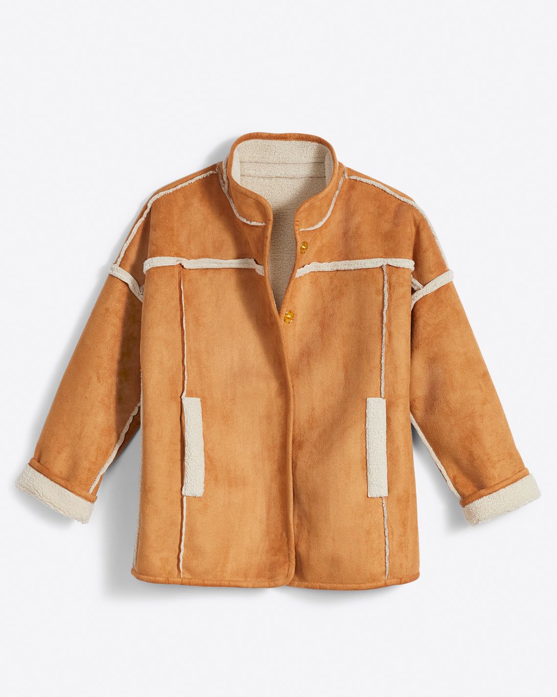 Reversible Sherpa Jacket sold by Draper James product image thumbnail 4