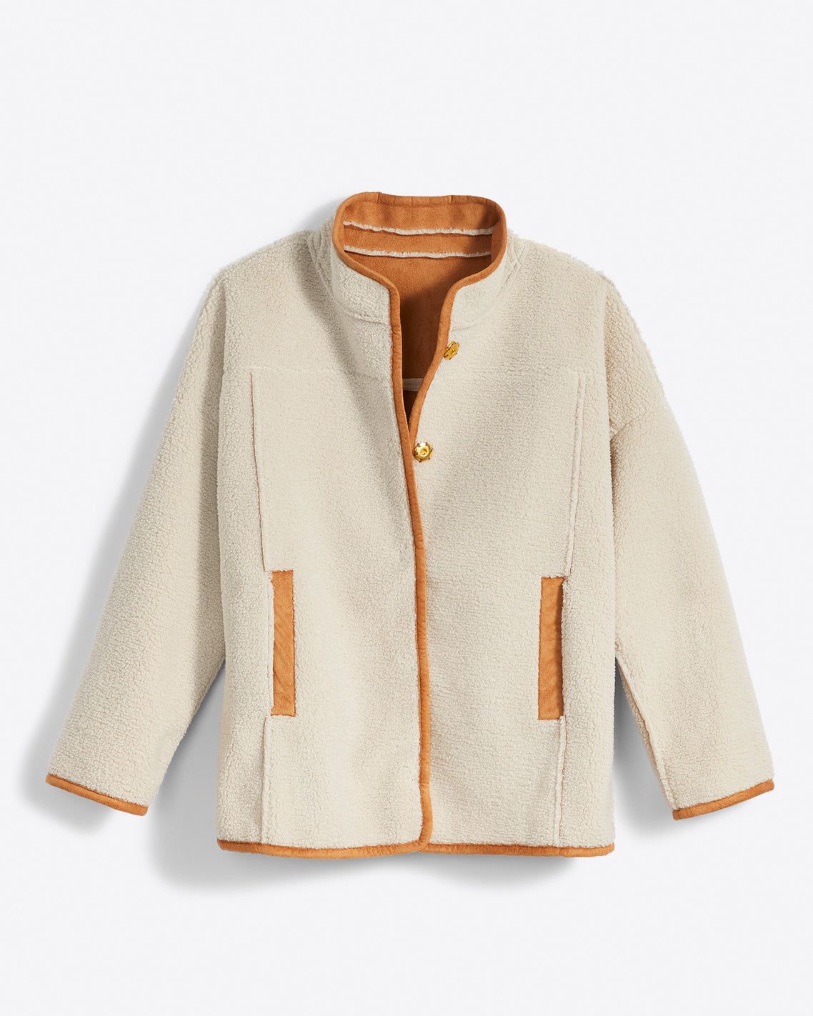 Reversible Sherpa Jacket sold by Draper James product image thumbnail 3