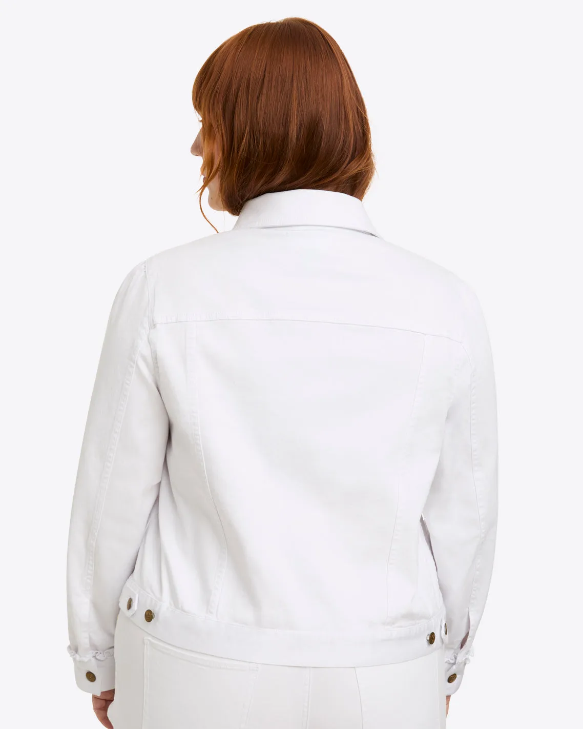 White Denim Jacket sold by Draper James product image thumbnail 4
