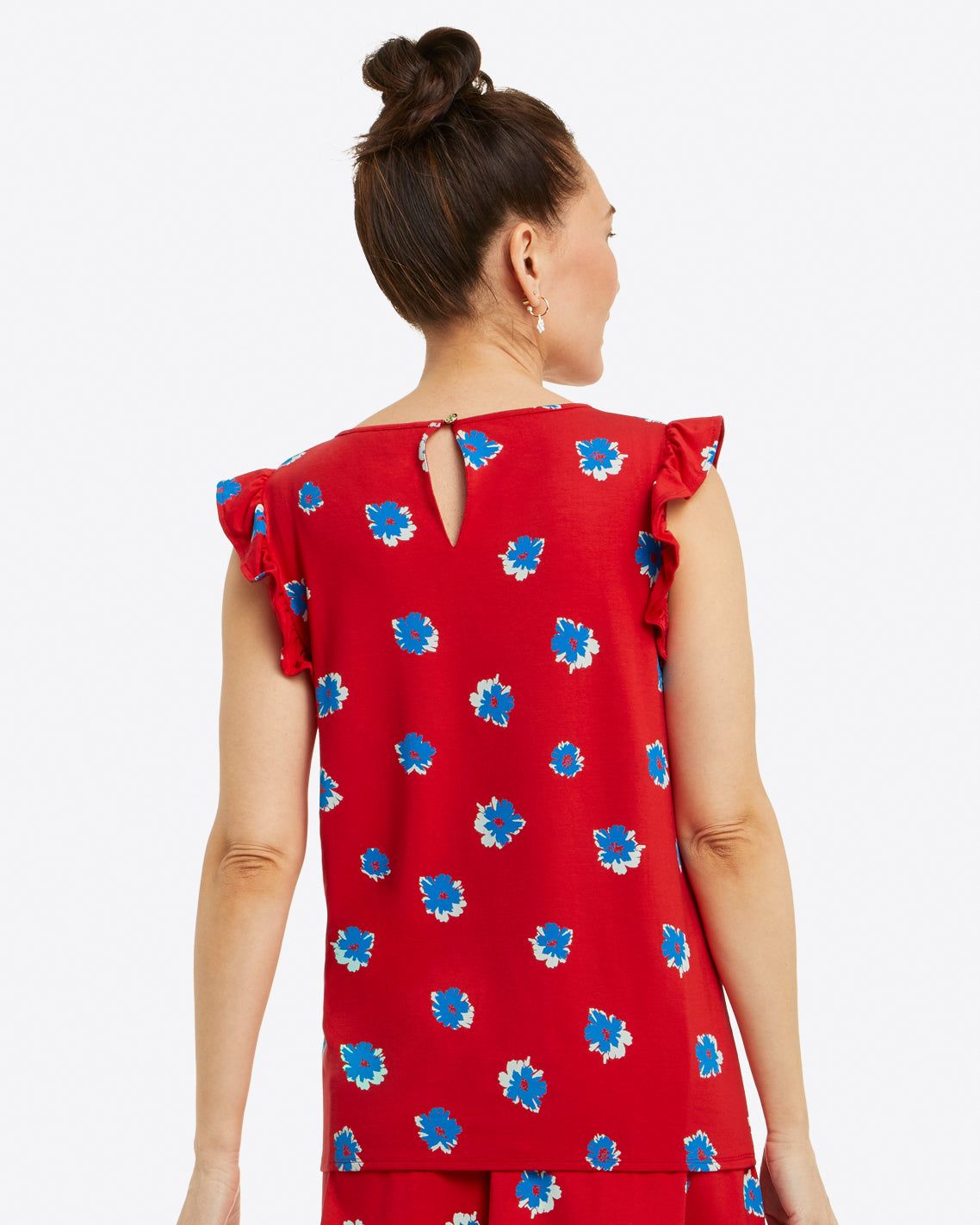 Flutter Sleeve Top in Aster Floral sold by Draper James product image thumbnail 4